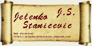 Jelenko Stanićević vizit kartica
